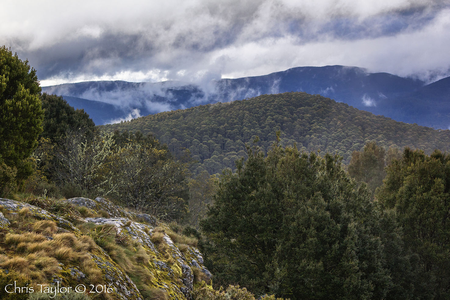Clearing storm over the Baw Baw Plateau - Chris Taylor Photography